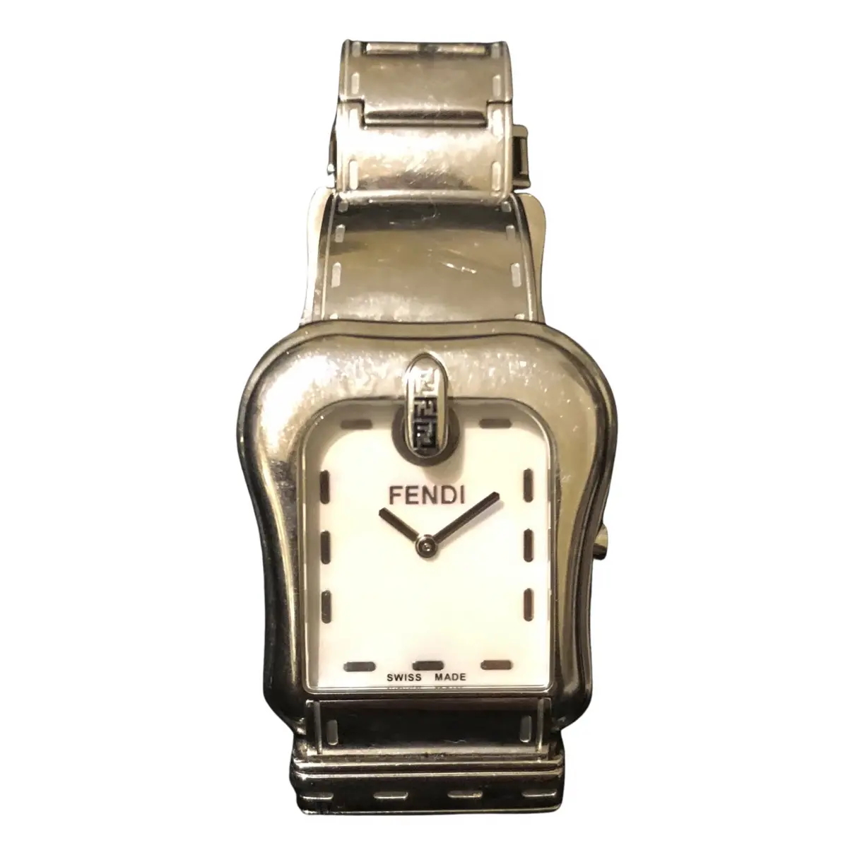 Silver watch Fendi