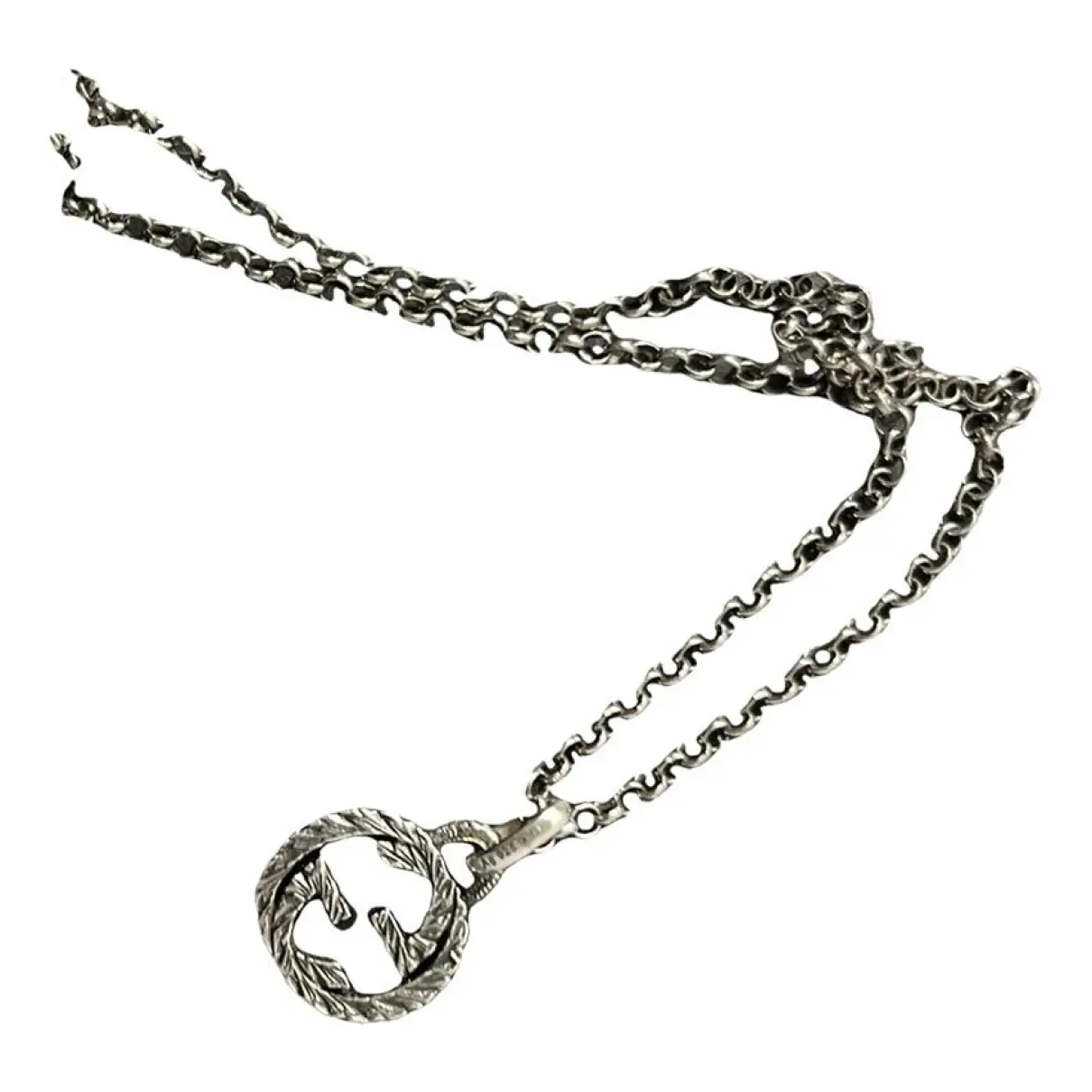 GG Running silver necklace