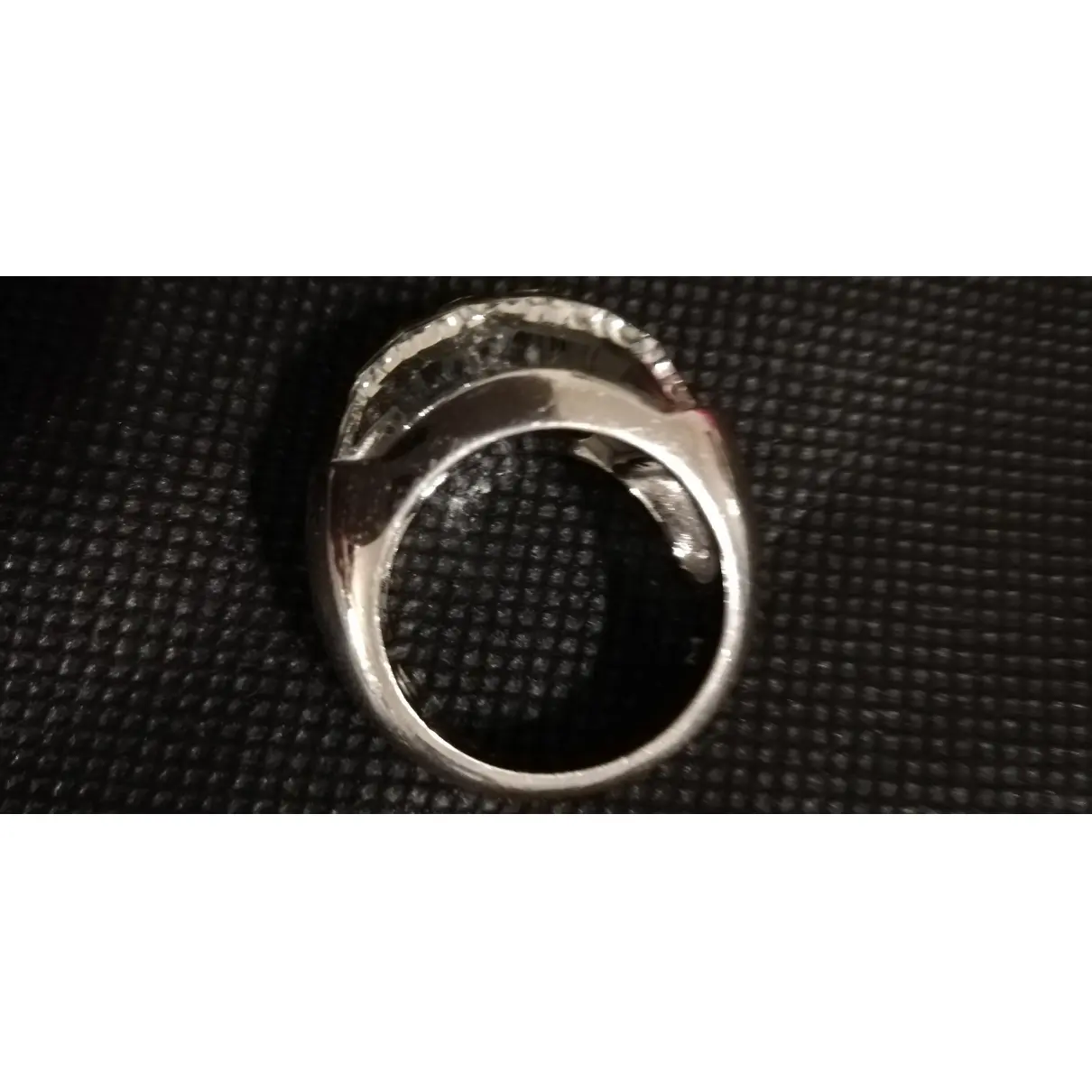 Swarovski Nirvana silver gilt ring for sale