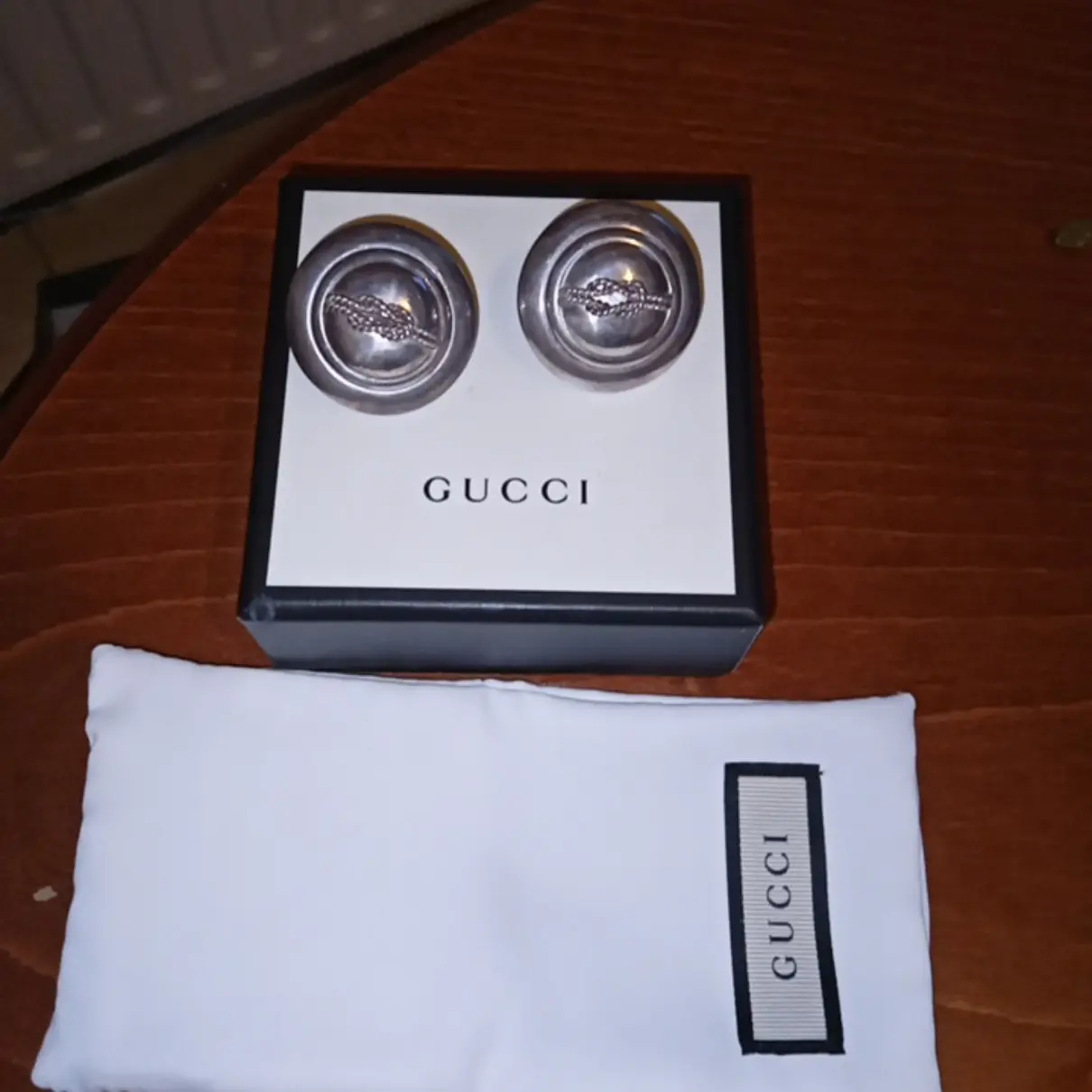 Silver earrings Gucci - Vintage