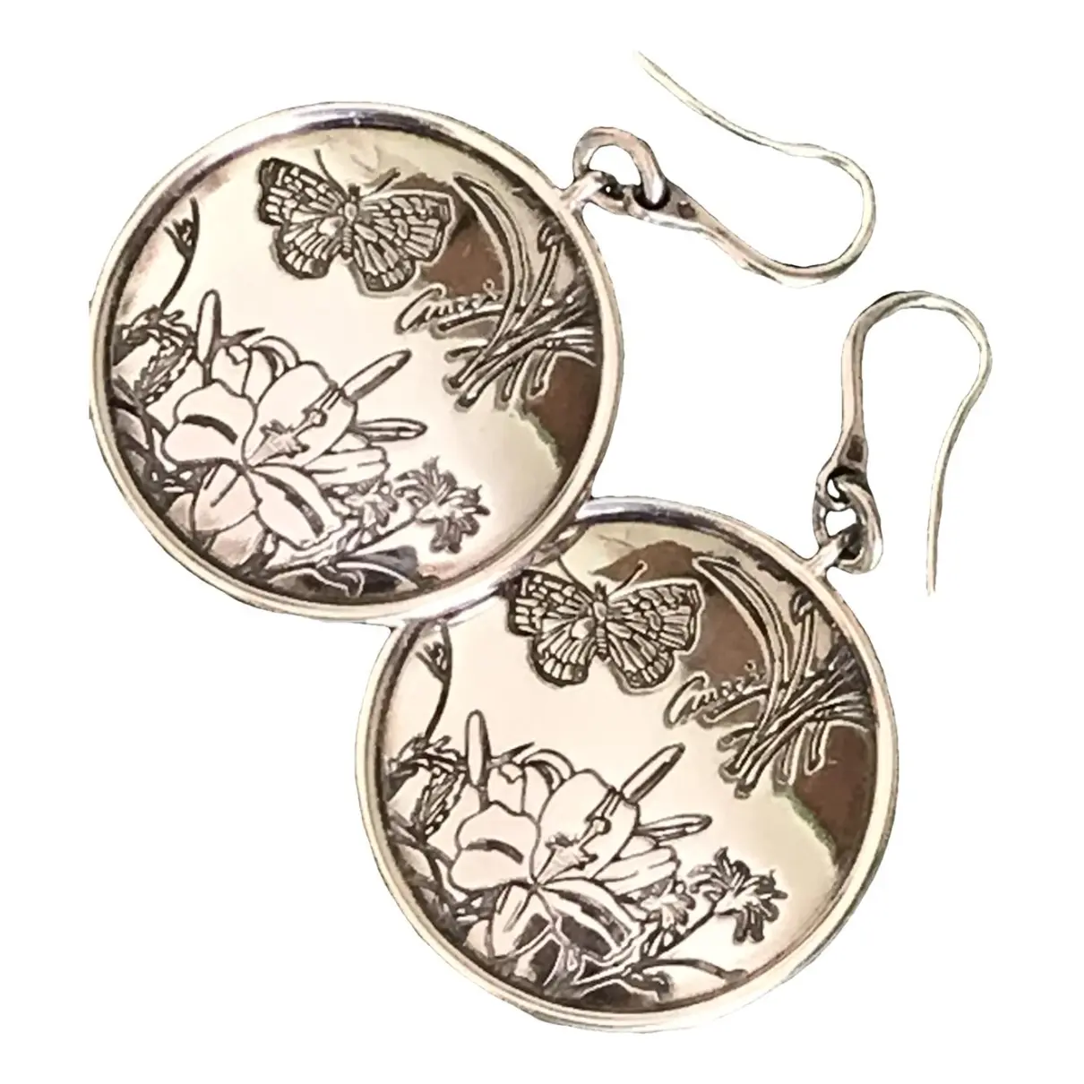 Gucci Flora silver earrings