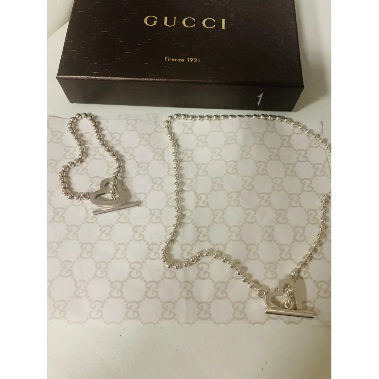 Silver jewellery set Gucci