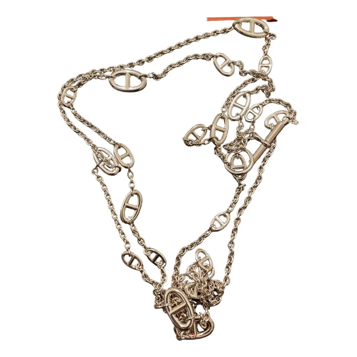 Silver long necklace Hermès