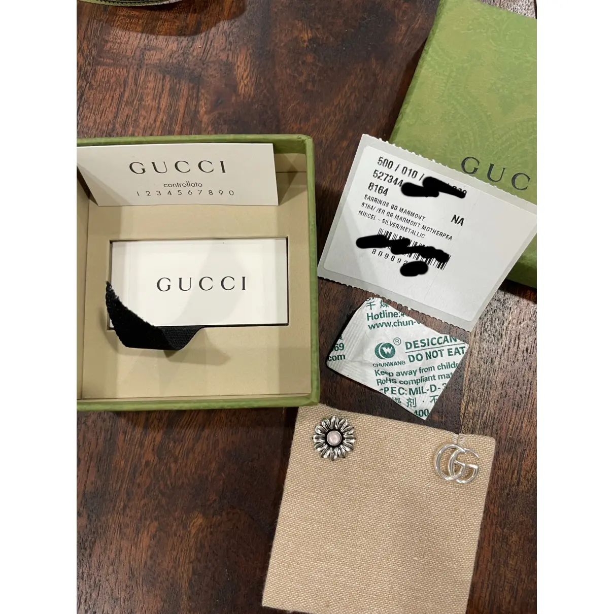 Icon silver earrings Gucci