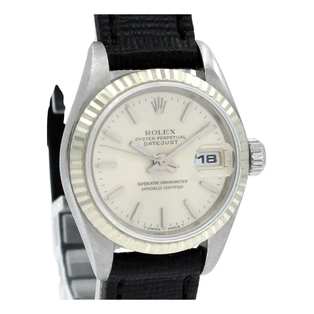 Lady DateJust 26mm silver watch Rolex - Vintage