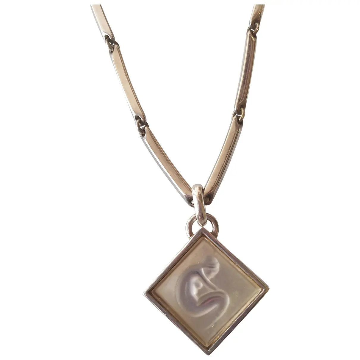 Silver necklace Lalique - Vintage