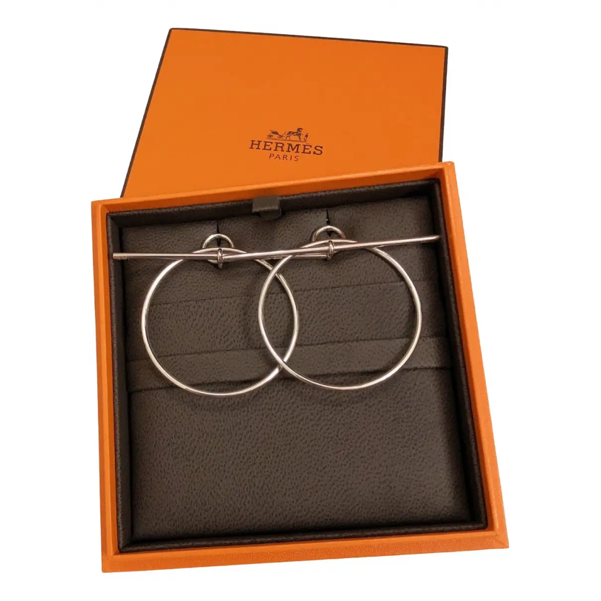 Loop silver earrings Hermès