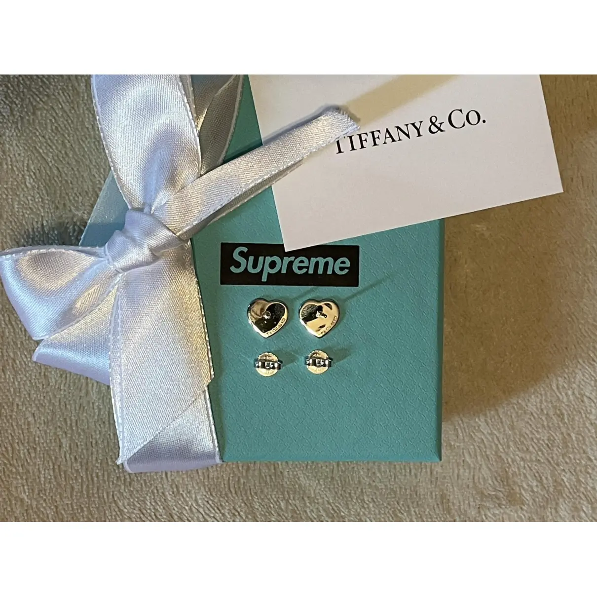Silver earrings Tiffany & Co X Supreme