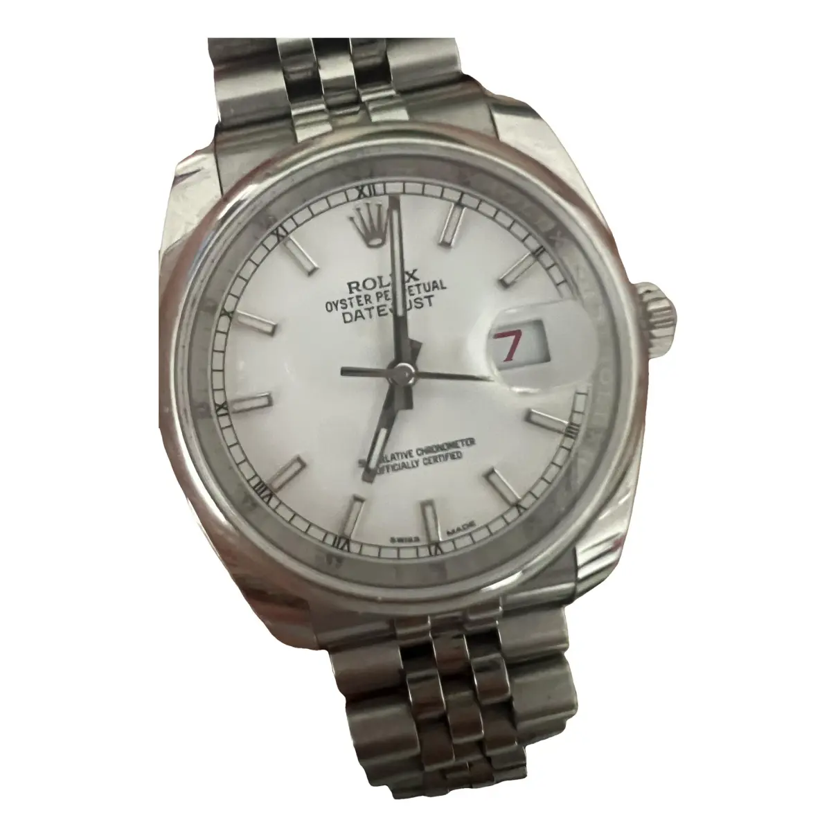 Oyster Perpetual silver watch