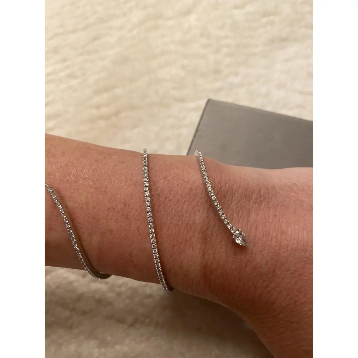 Skinny silver bracelet Messika