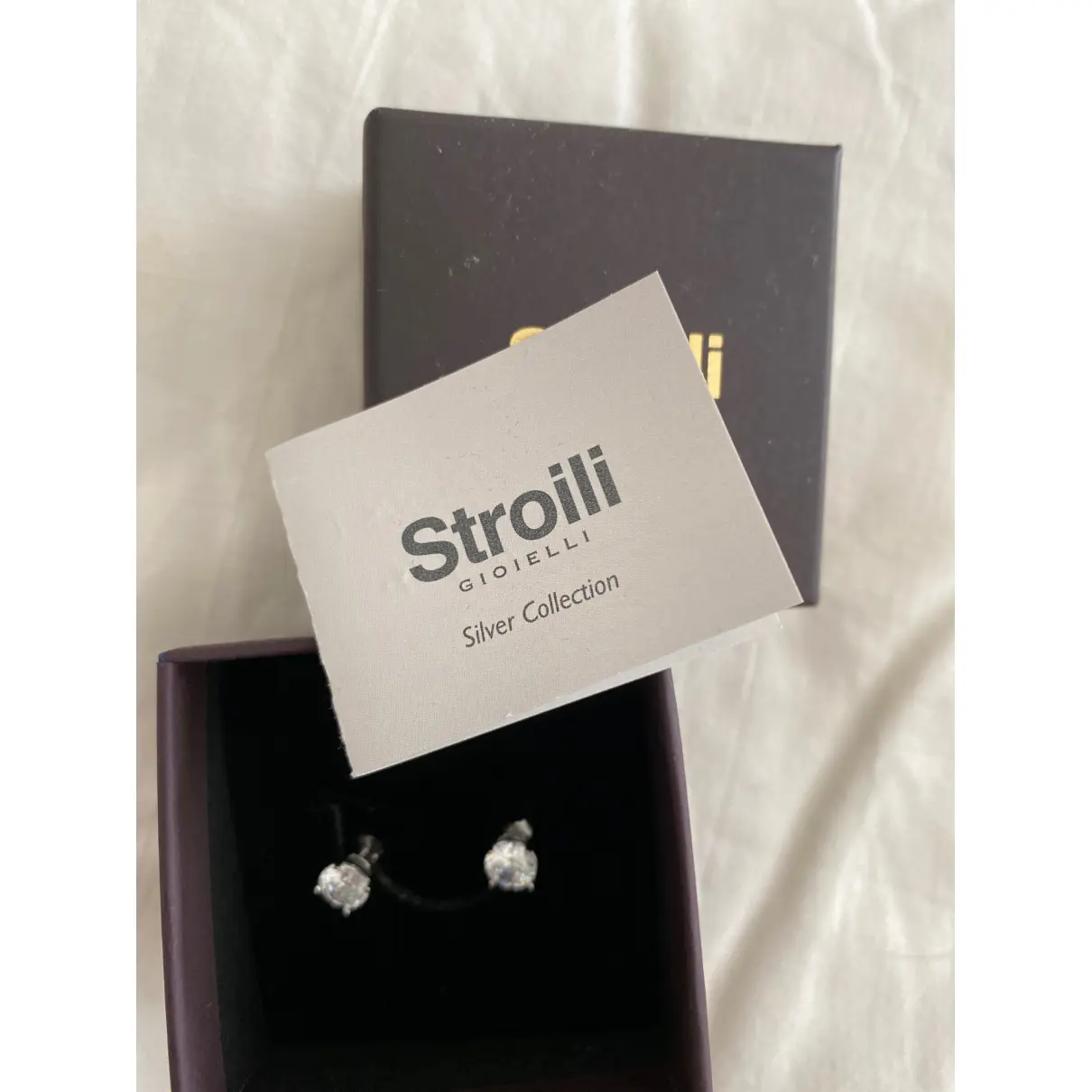 Silver earrings Stroili