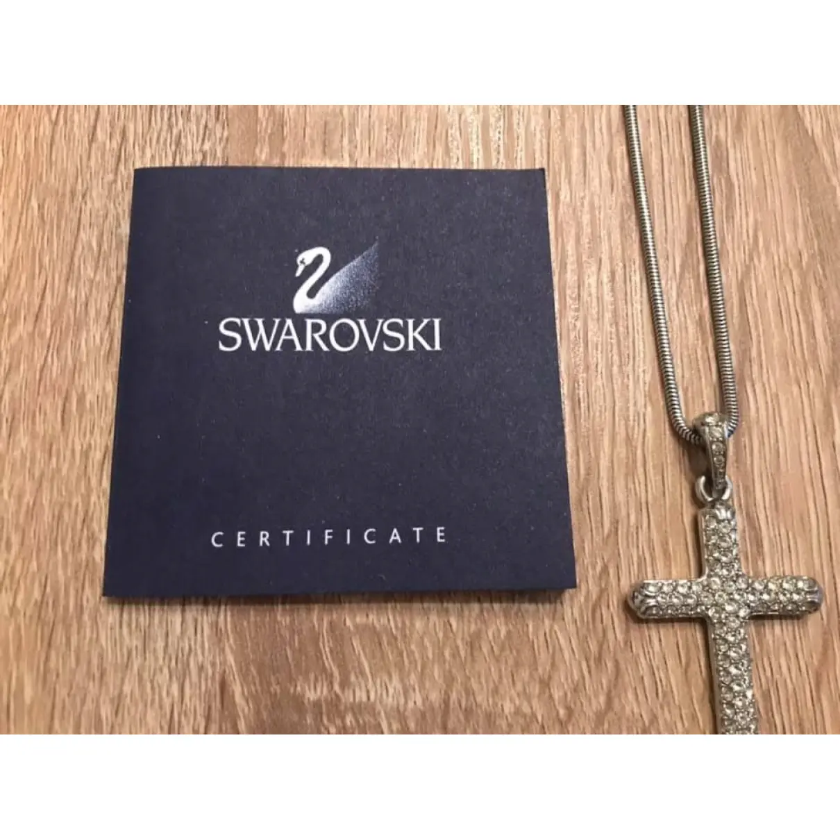 Silver necklace Swarovski
