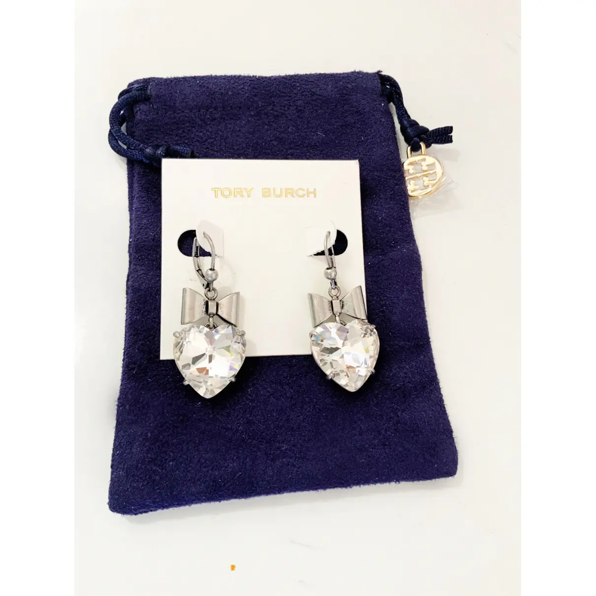 Silver earrings Tory Burch
