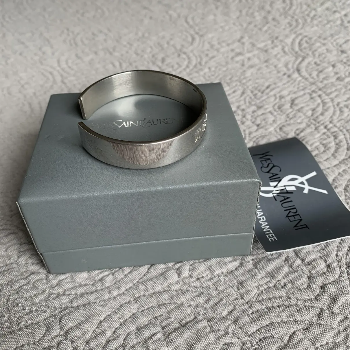 Silver bracelet Yves Saint Laurent - Vintage