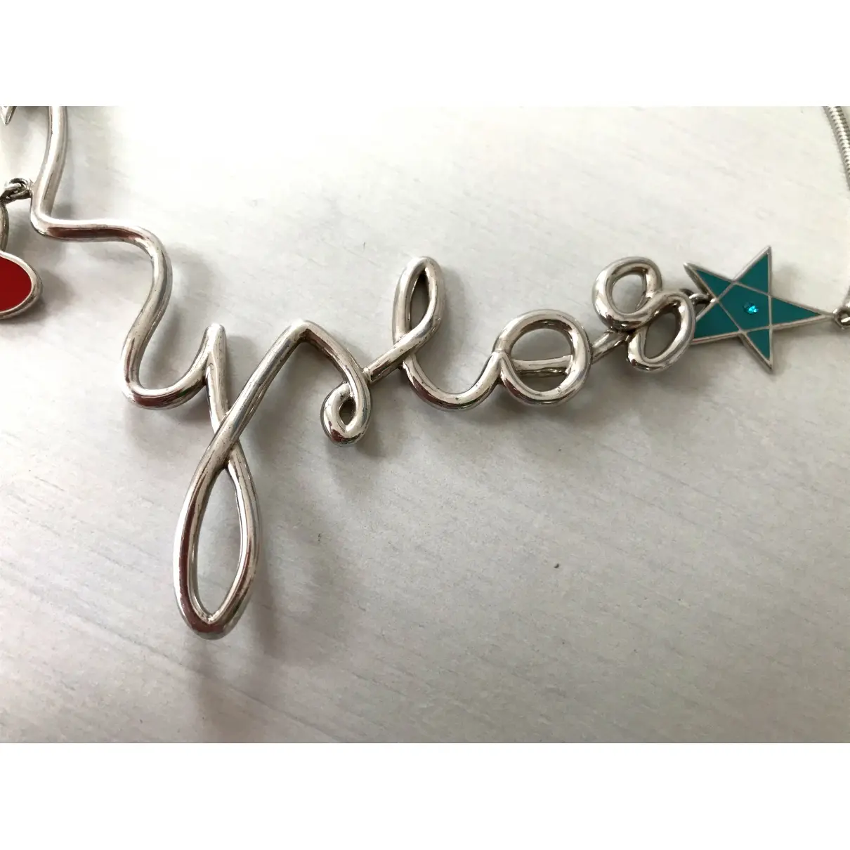 Buy Yves Saint Laurent Silver necklace online