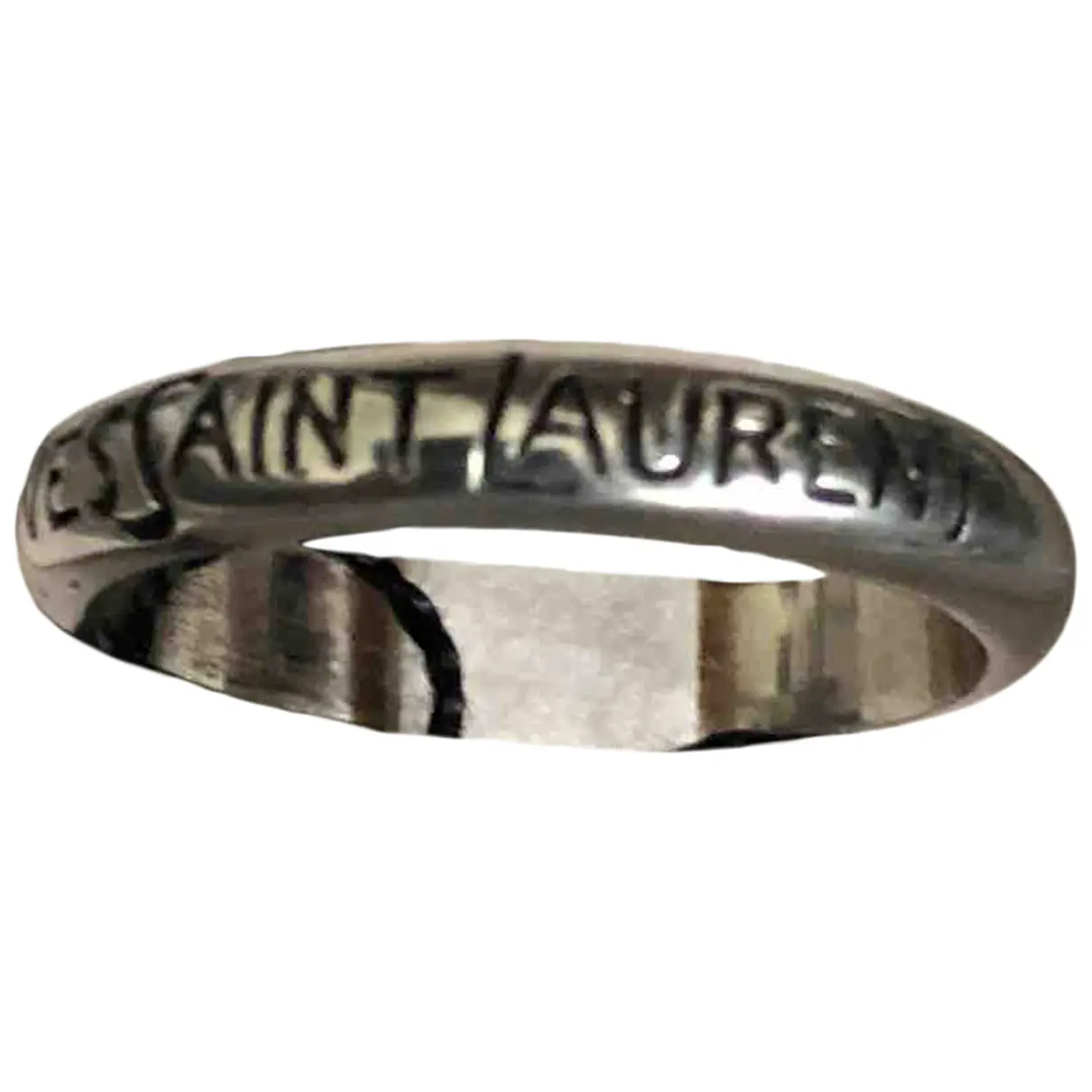 Silver ring Yves Saint Laurent