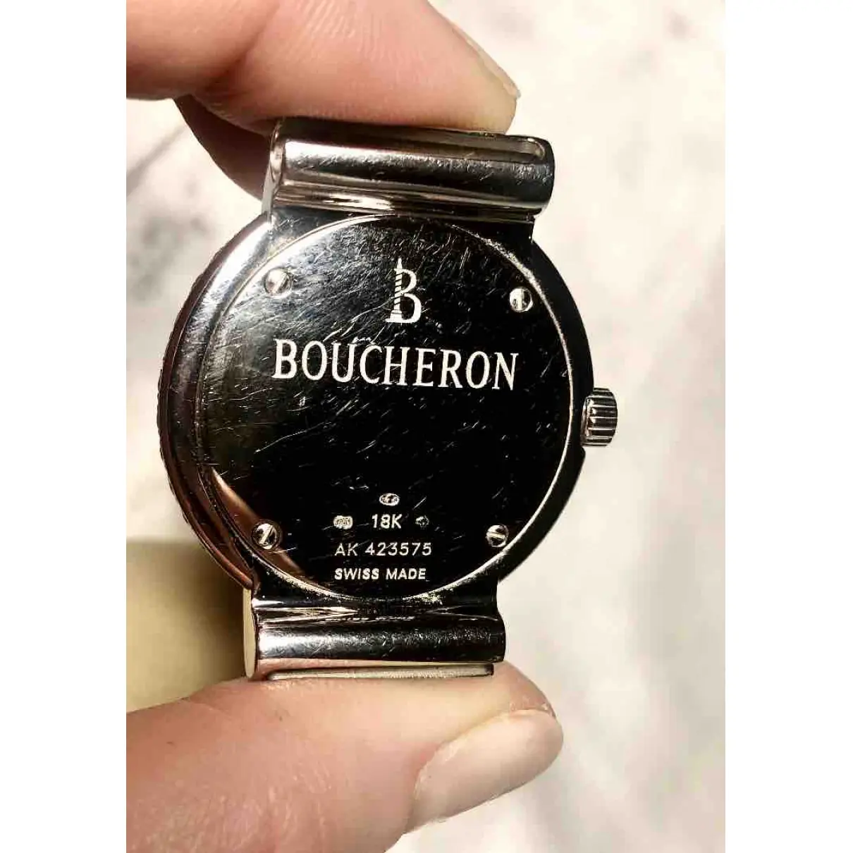Diamant white gold watch Boucheron