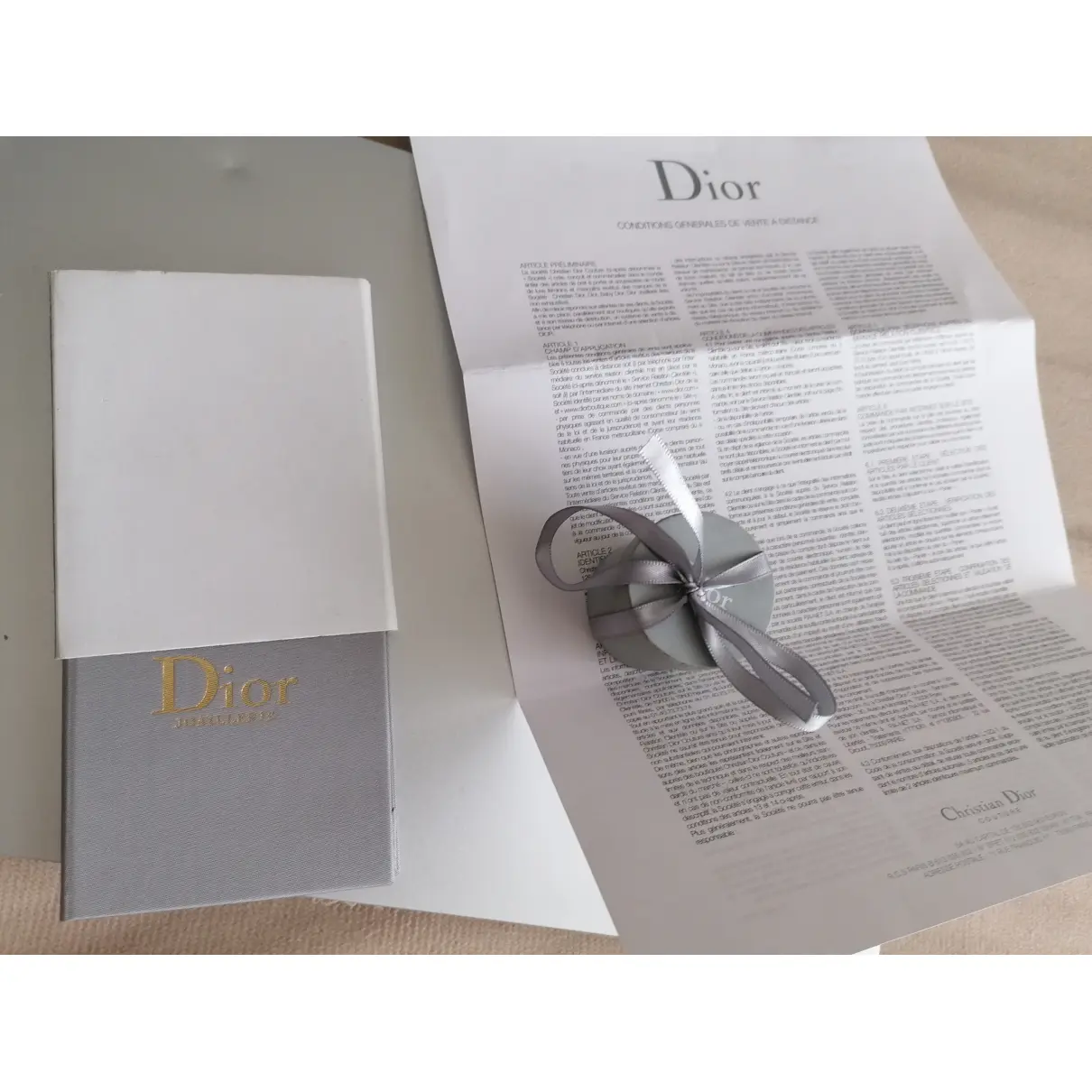 White gold ring Dior