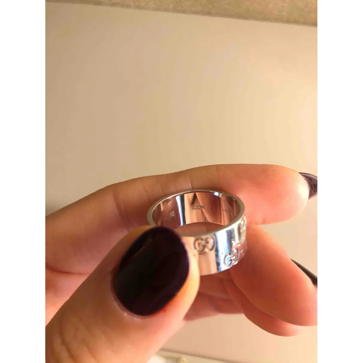 Buy Gucci Icon white gold ring online