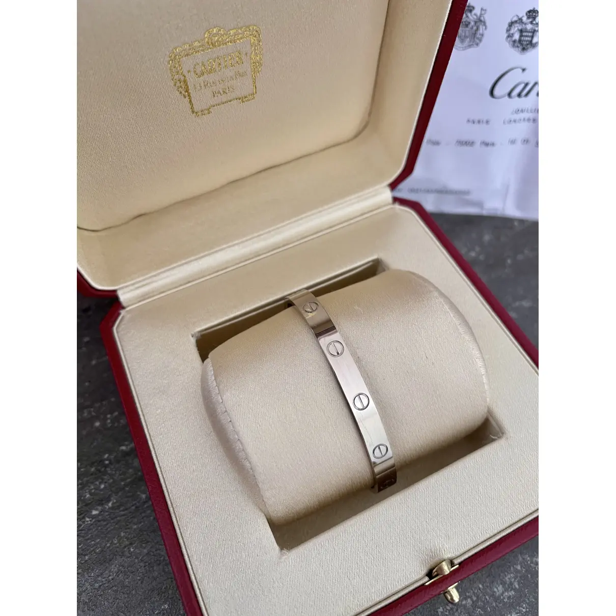 Buy Cartier Love white gold bracelet online