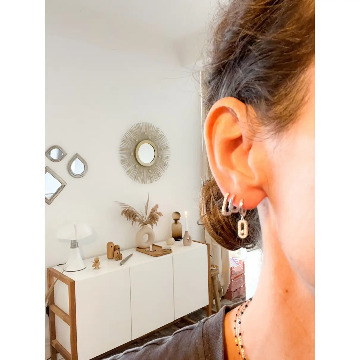 Move Addiction white gold earrings Messika