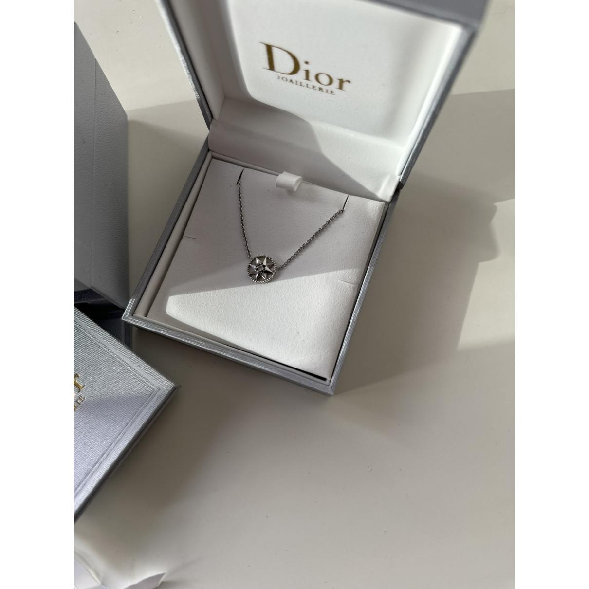 Buy Dior Rose des vents white gold necklace online