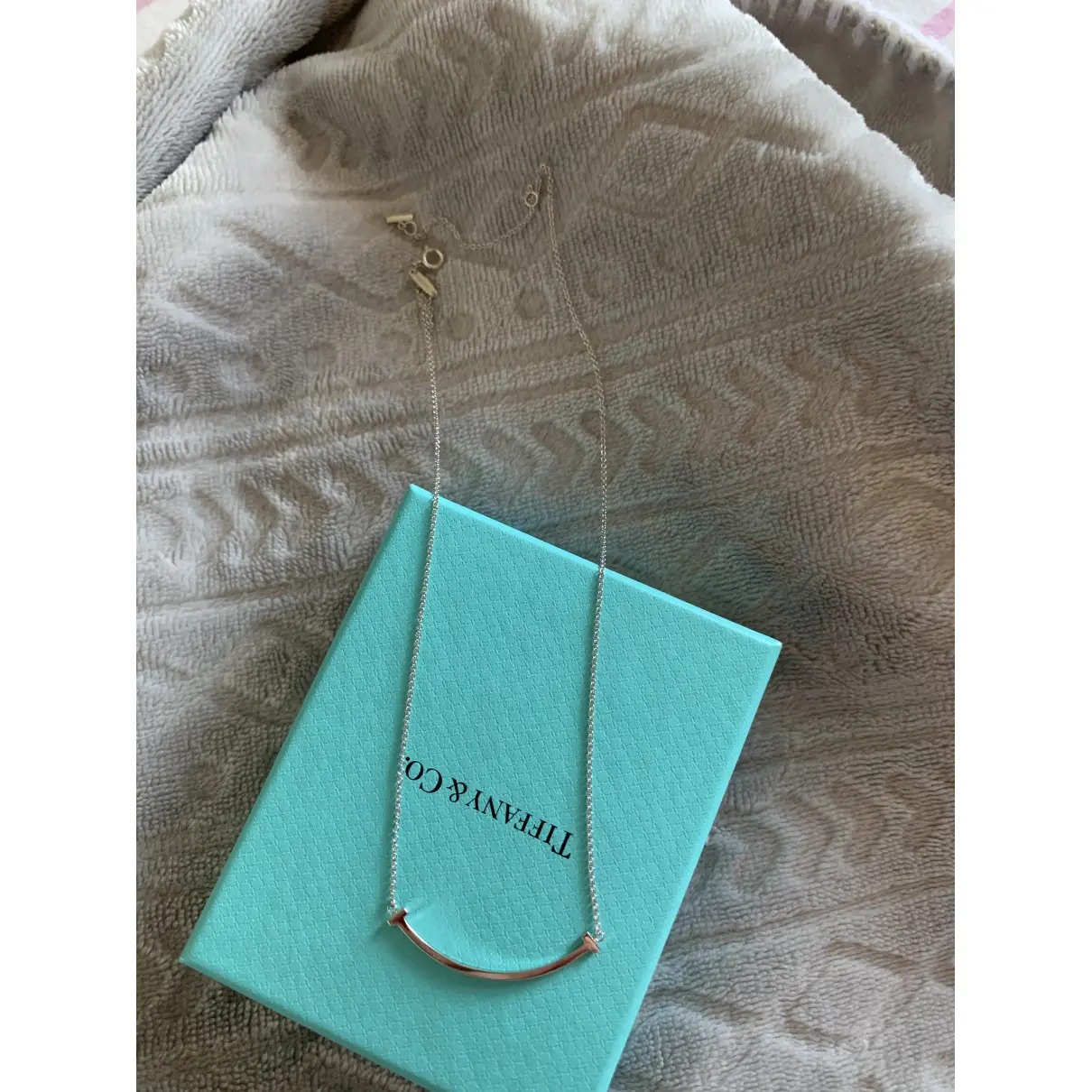 Buy Tiffany & Co White gold necklace online