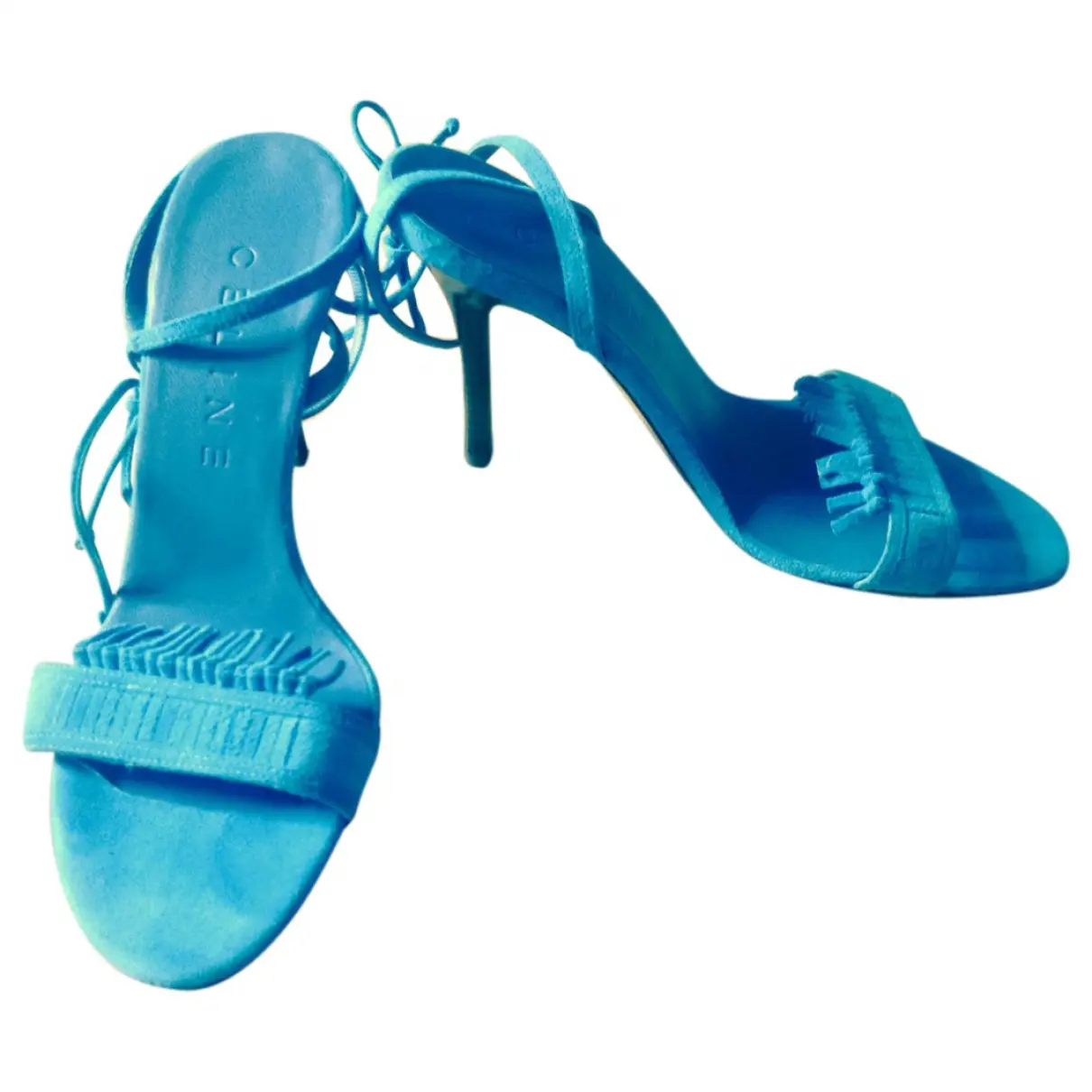 Turquoise Exotic leathers Sandals Celine