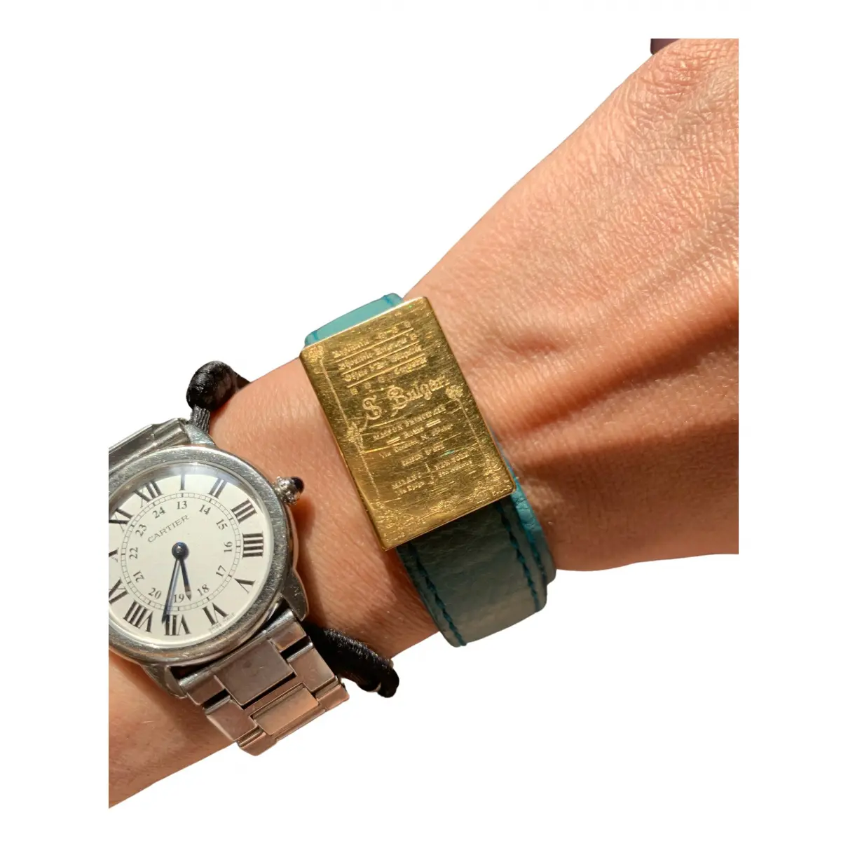 Leather bracelet Bvlgari