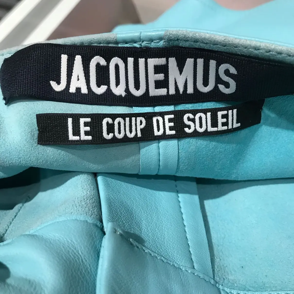 Le coup de soleil leather mini short Jacquemus
