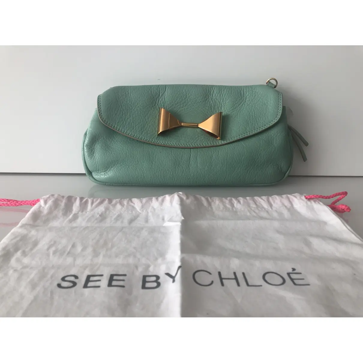See by Chloé Leather clutch bag for sale