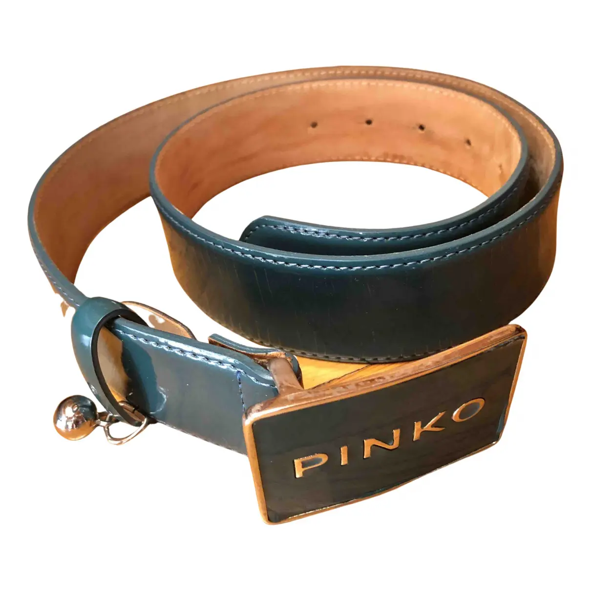 Patent leather belt Pinko