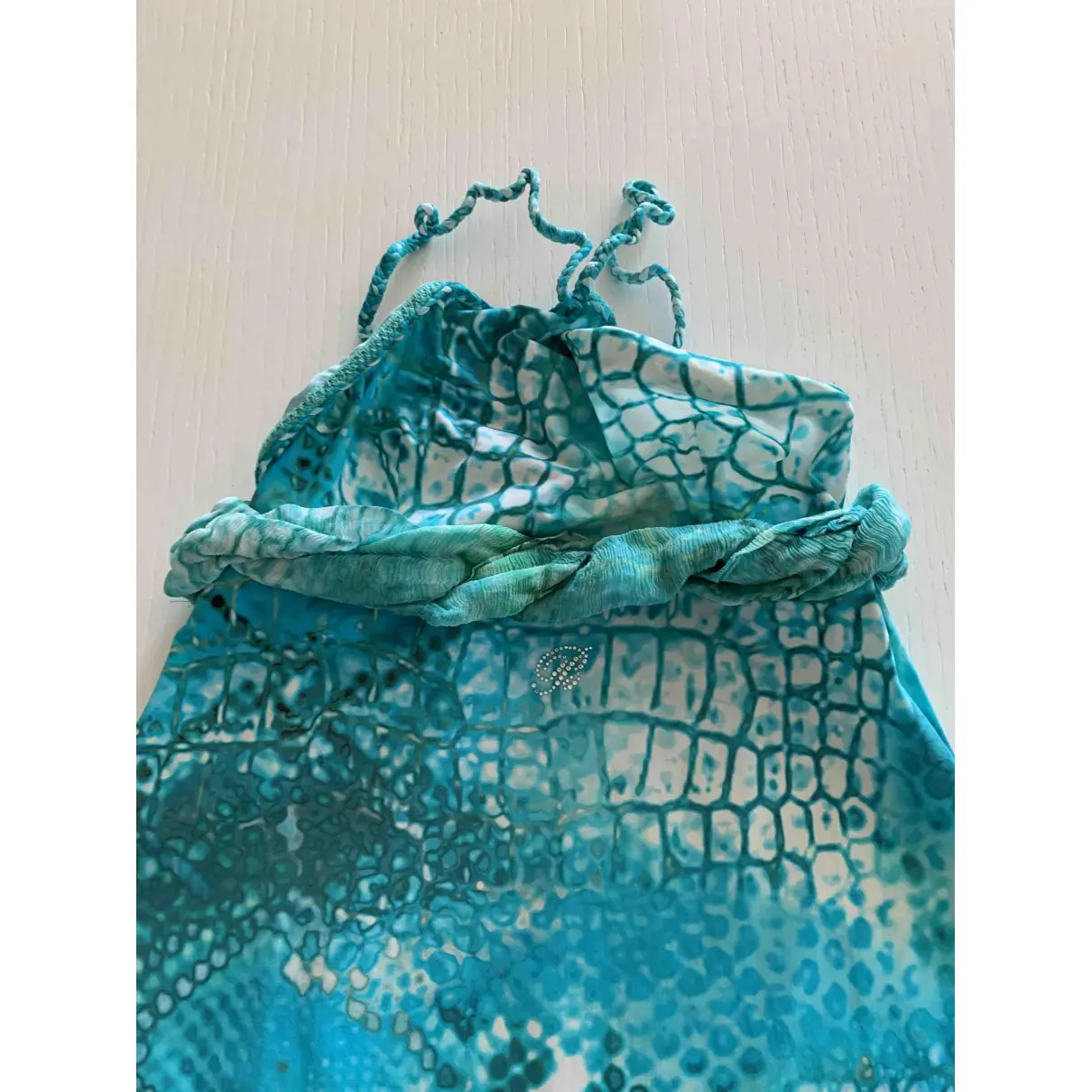 Turquoise Polyester Swimwear Blumarine