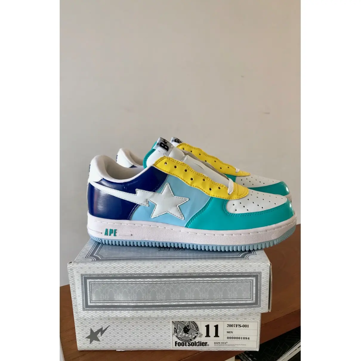 A Bathing Ape Leather low trainers for sale