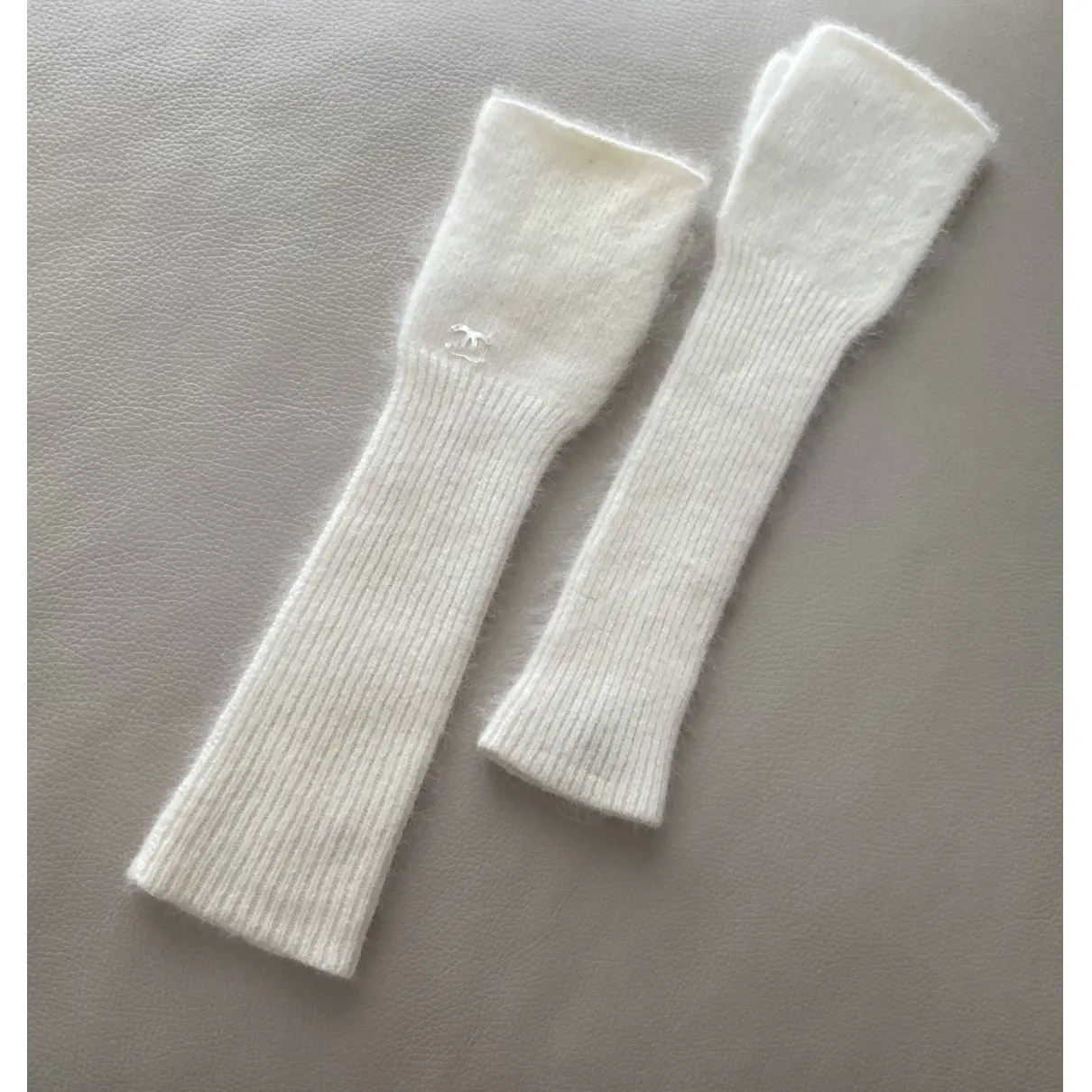 Chanel Cashmere long gloves for sale