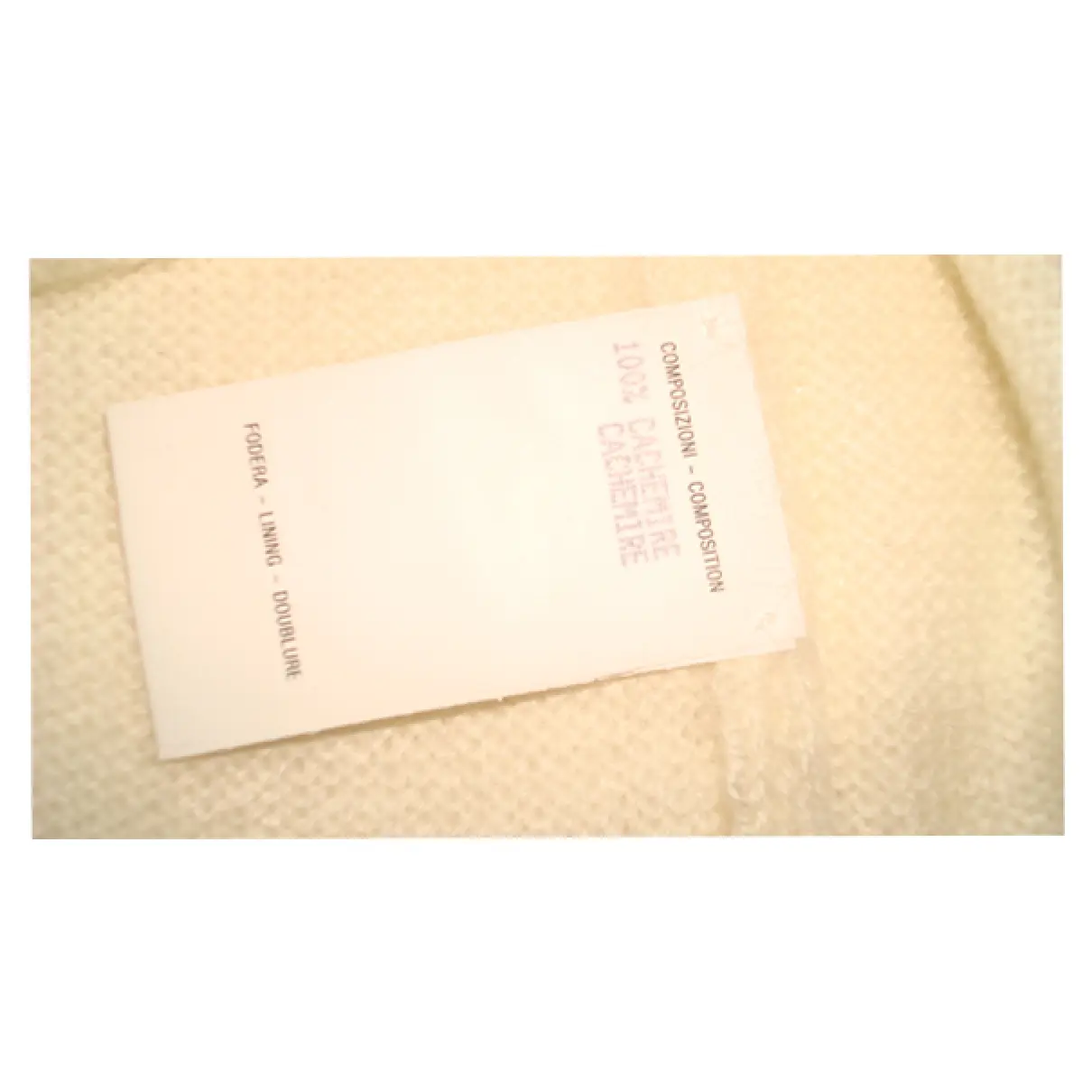 Buy Gucci White Cashmere Knitwear online