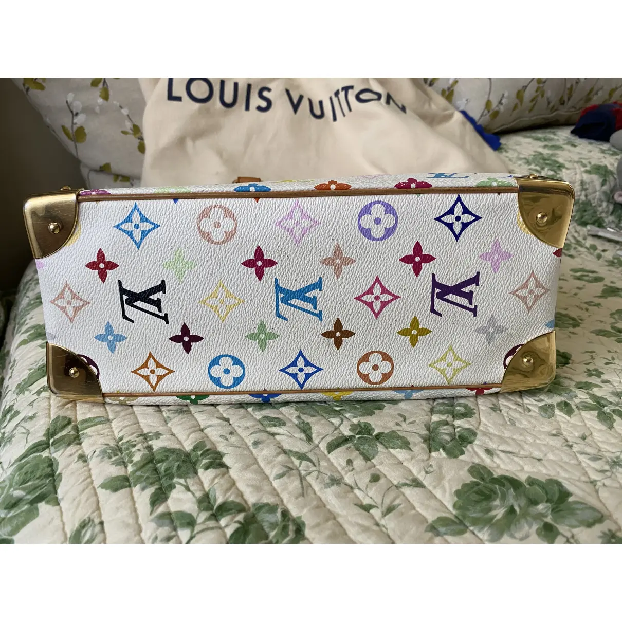 Deauville cloth handbag Louis Vuitton - Vintage