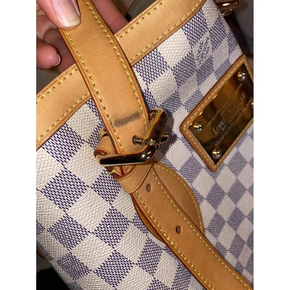 Hampstead cloth handbag Louis Vuitton