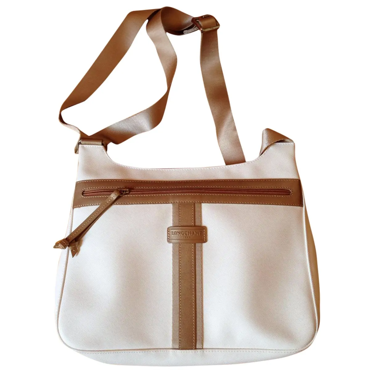White Cloth Handbag Longchamp