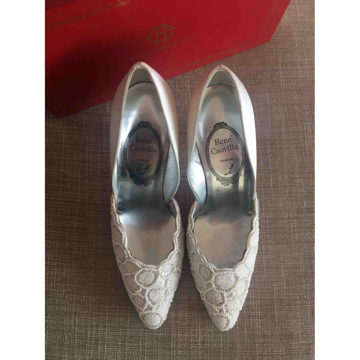 Buy Rene Caovilla Cloth heels online