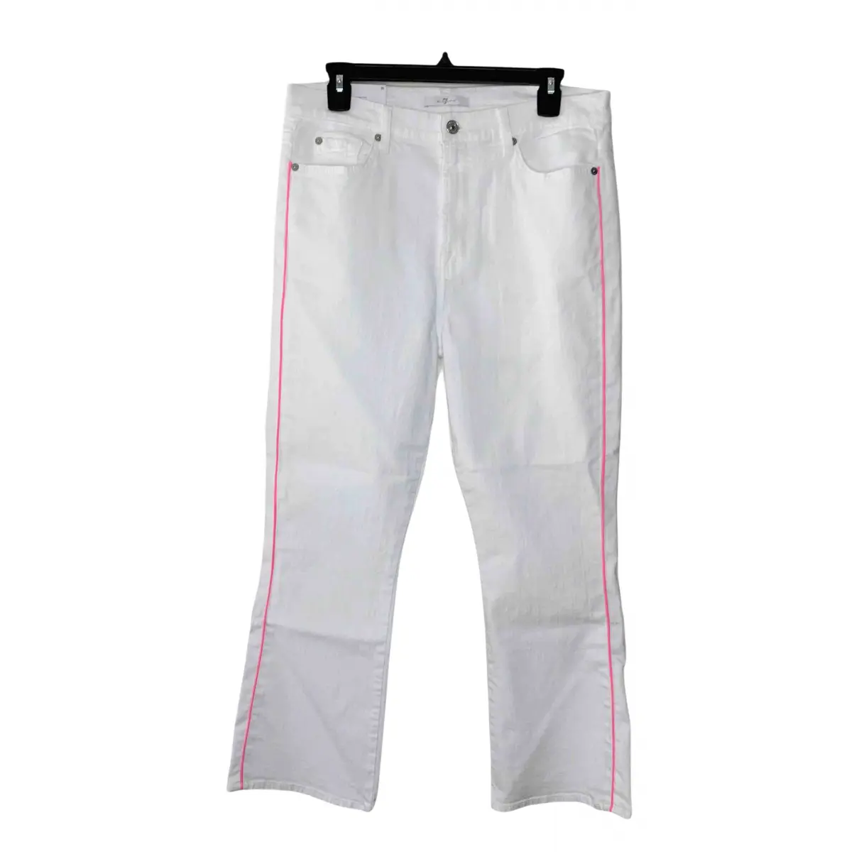 White Cotton Jeans 7 For All Mankind