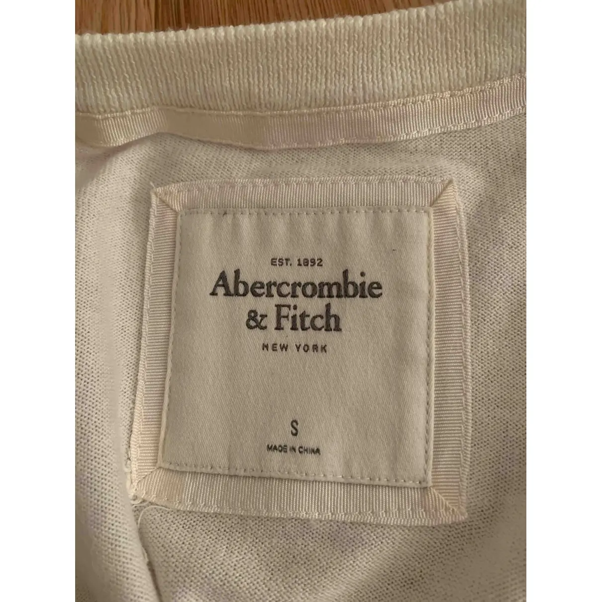 Buy Abercrombie & Fitch White Cotton Knitwear online