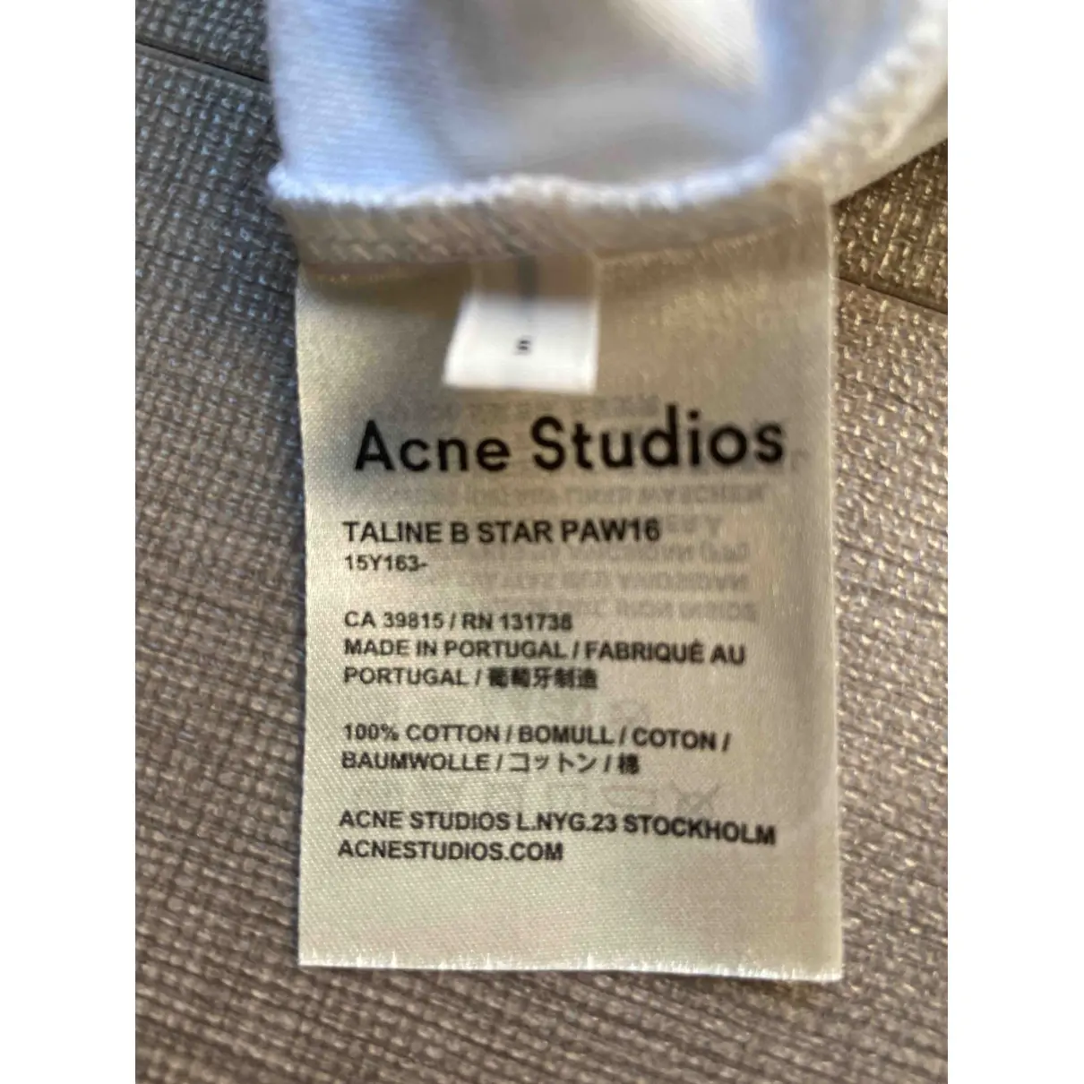 Buy Acne Studios White Cotton Top online