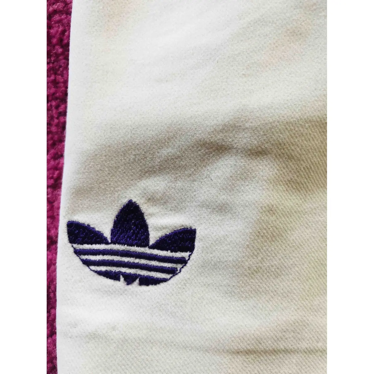 Buy Adidas White Cotton Shorts online - Vintage