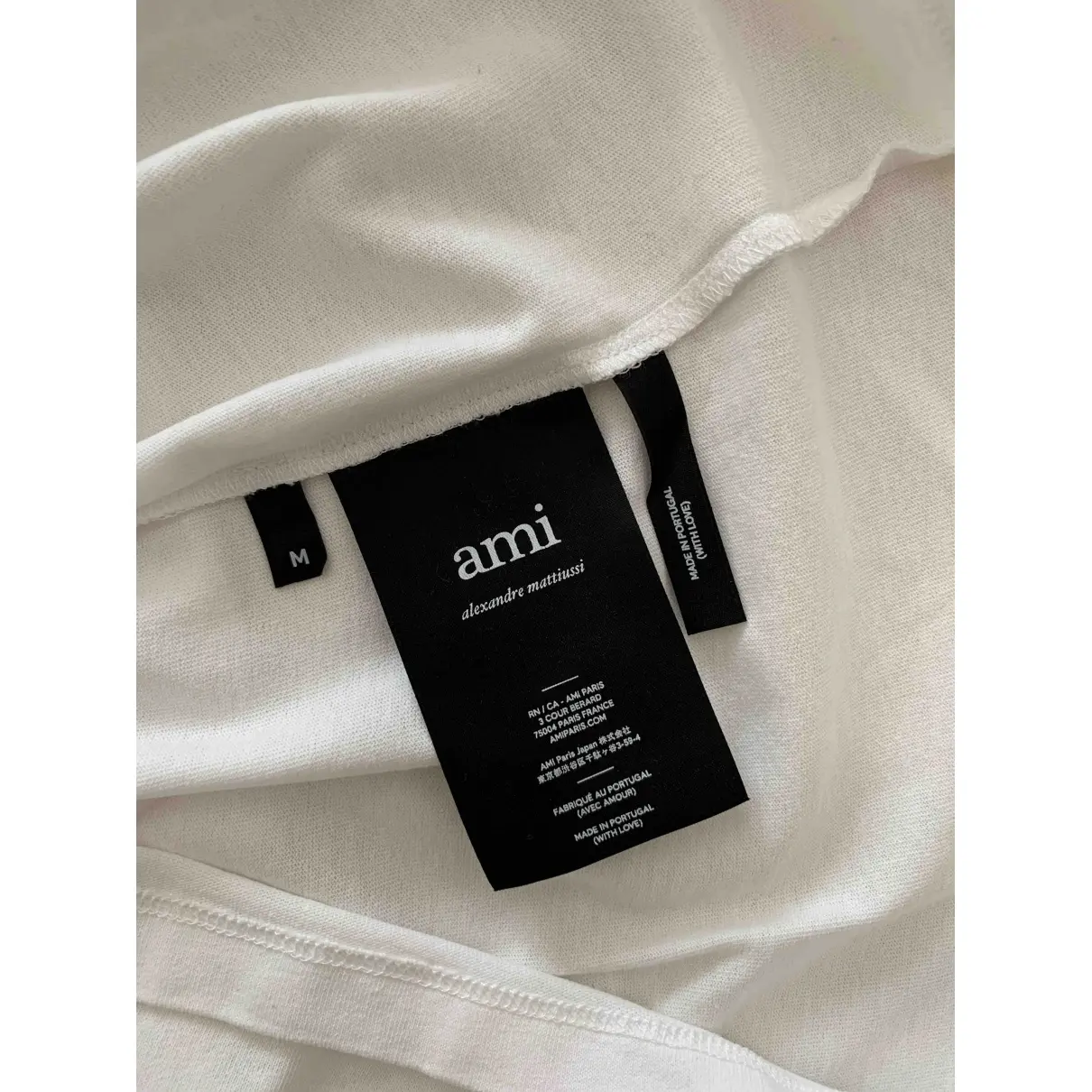 Buy Ami White Cotton T-shirt online