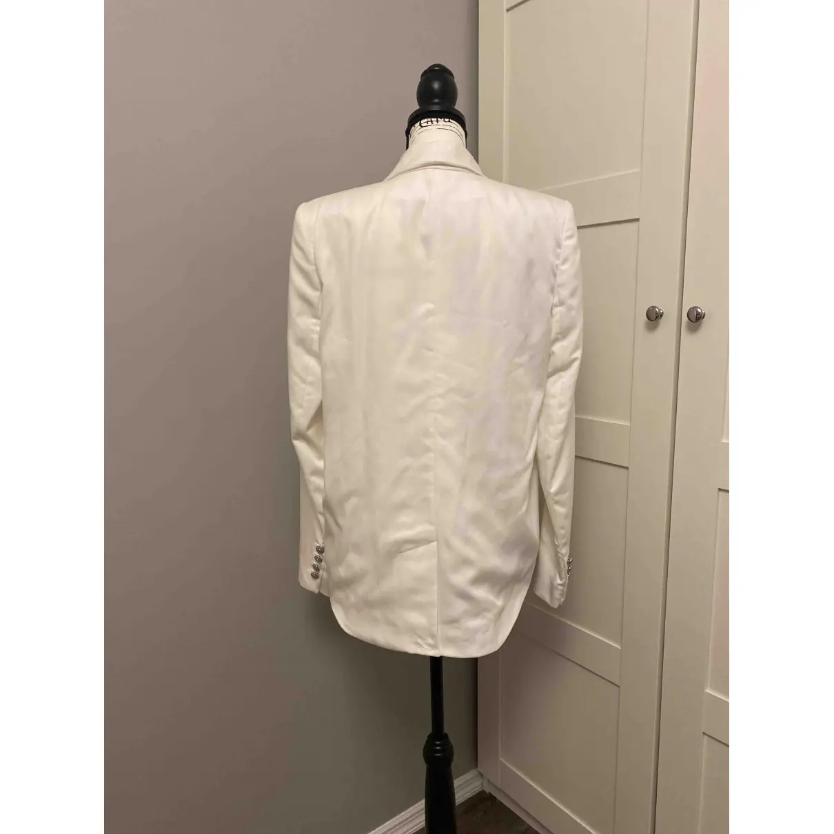 White Cotton Jacket Balmain