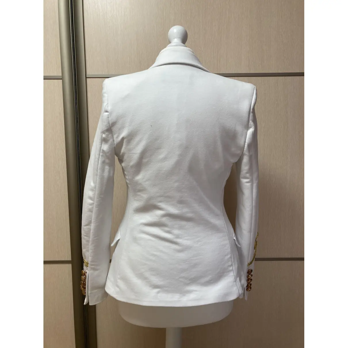 Buy Balmain White Cotton Jacket online