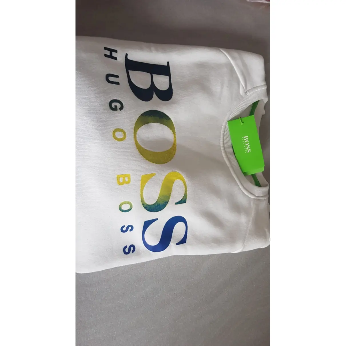 Hugo Boss White Cotton Knitwear & Sweatshirt for sale