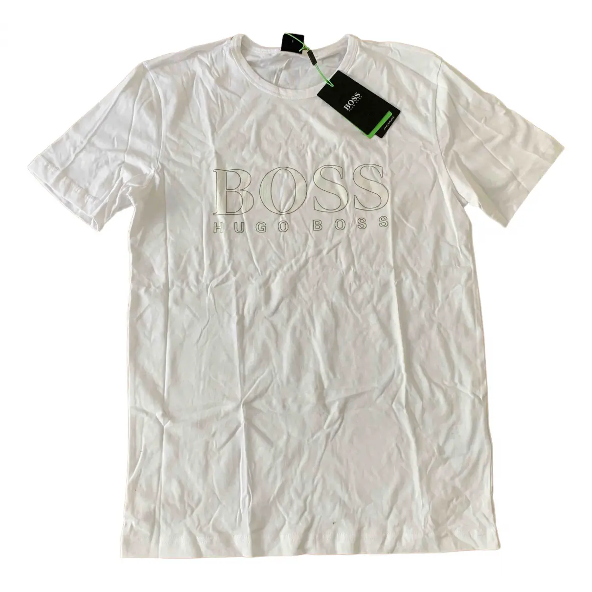 White Cotton T-shirt Boss