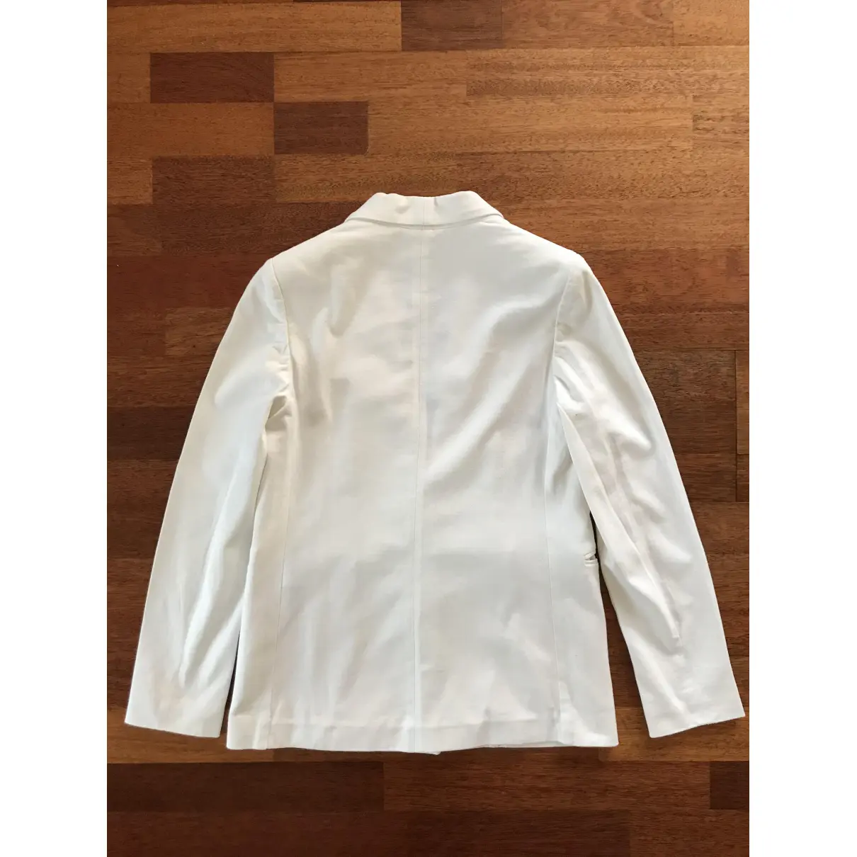 Buy Brunello Cucinelli White Cotton Jacket online